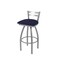 Holland Bar Stool Co OD411 Jackie Low Back Stainless Steel 25 Swivel Outdoor Counter Stool with Breeze Sapphire Seat OD41125SSOD001 - alternate 1